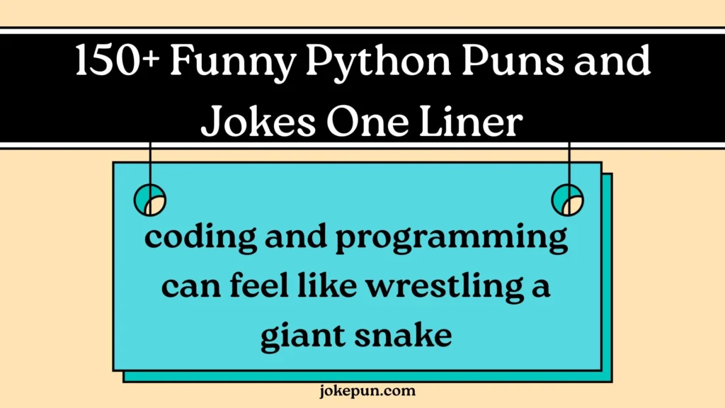 Funny Python Puns and Jokes One Liner