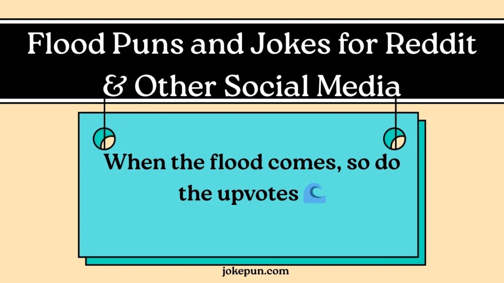 Flood Puns and Jokes for Reddit & Other Social Media