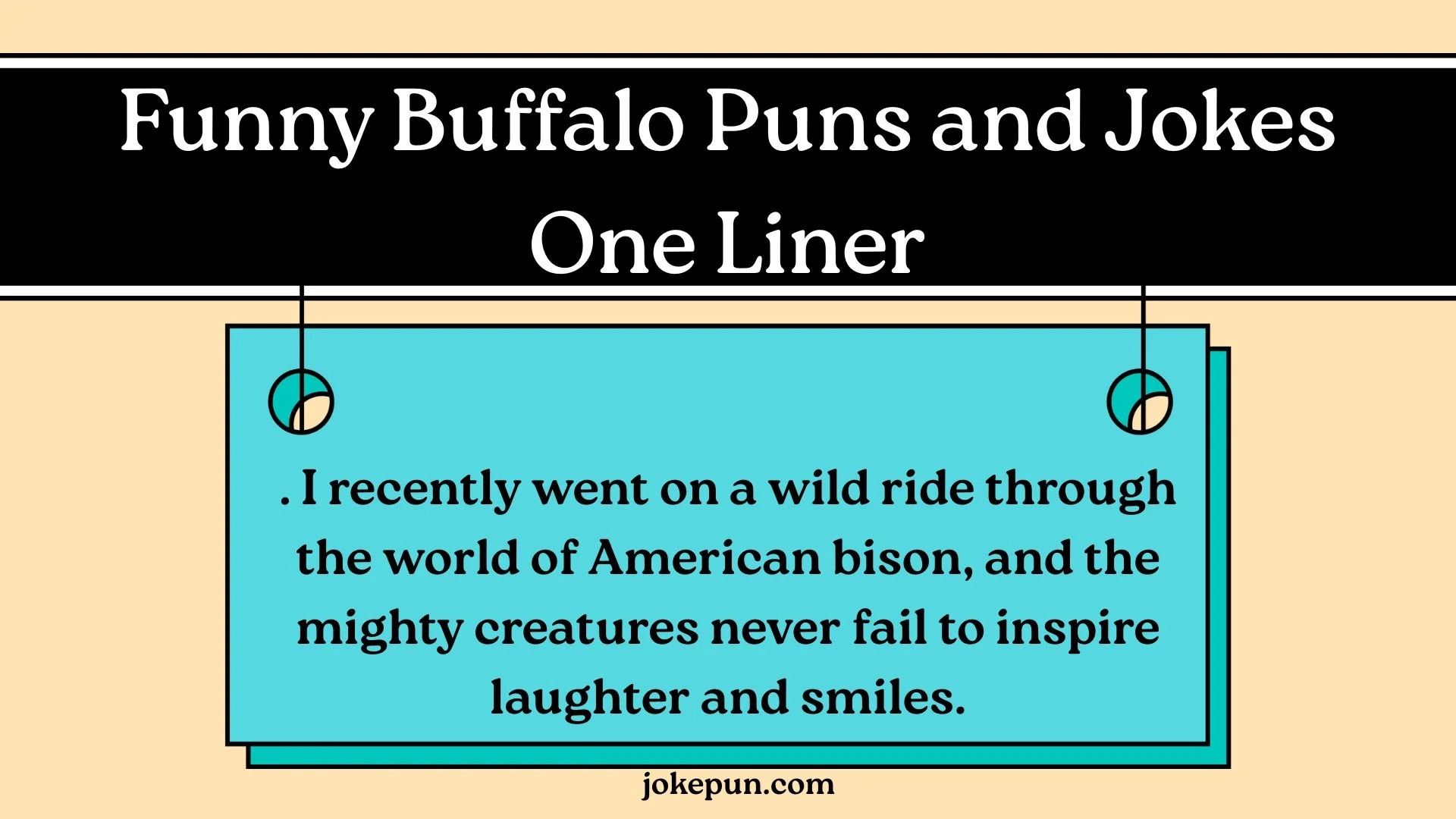 Funny Buffalo Puns and Jokes One Liner