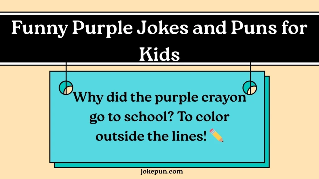 Funny Purple Jokes and Puns for Kids