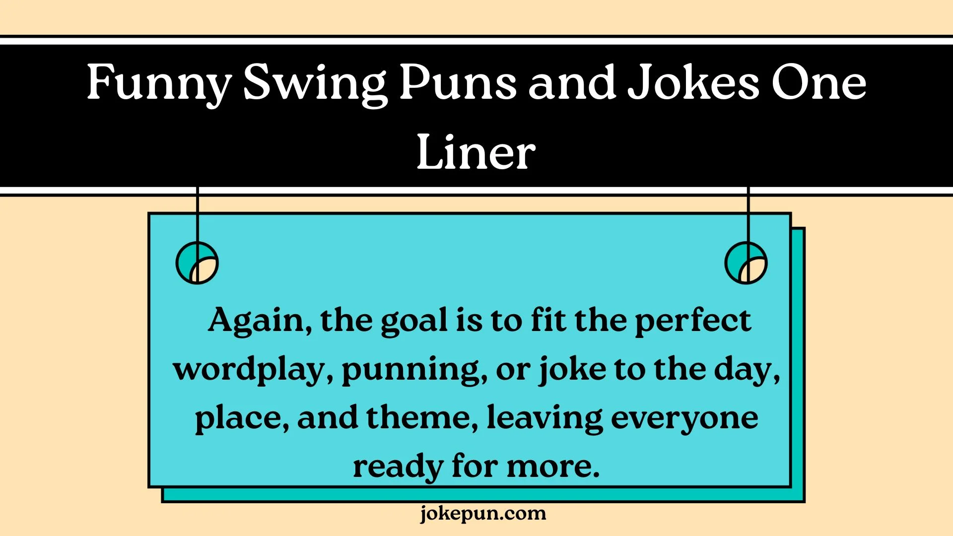 Funny Swing Puns and Jokes One Liner