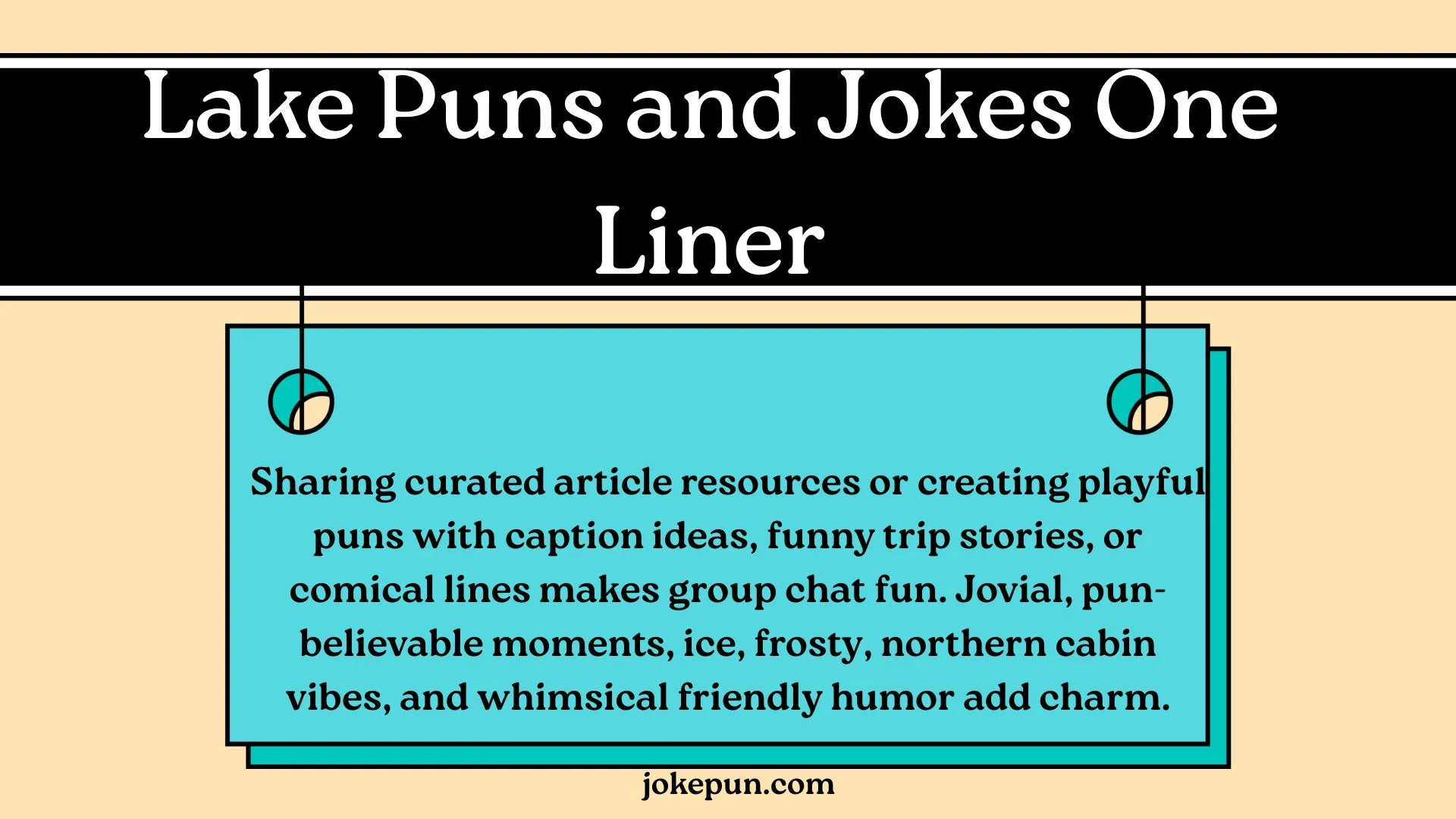 Lake Puns and Jokes One Liner