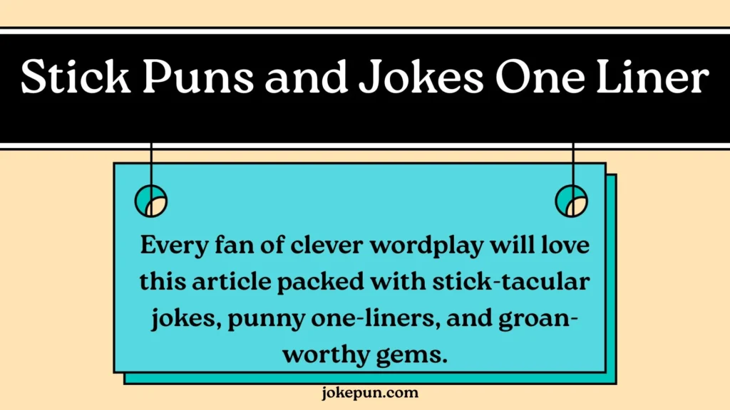 Stick Puns and Jokes One Liner