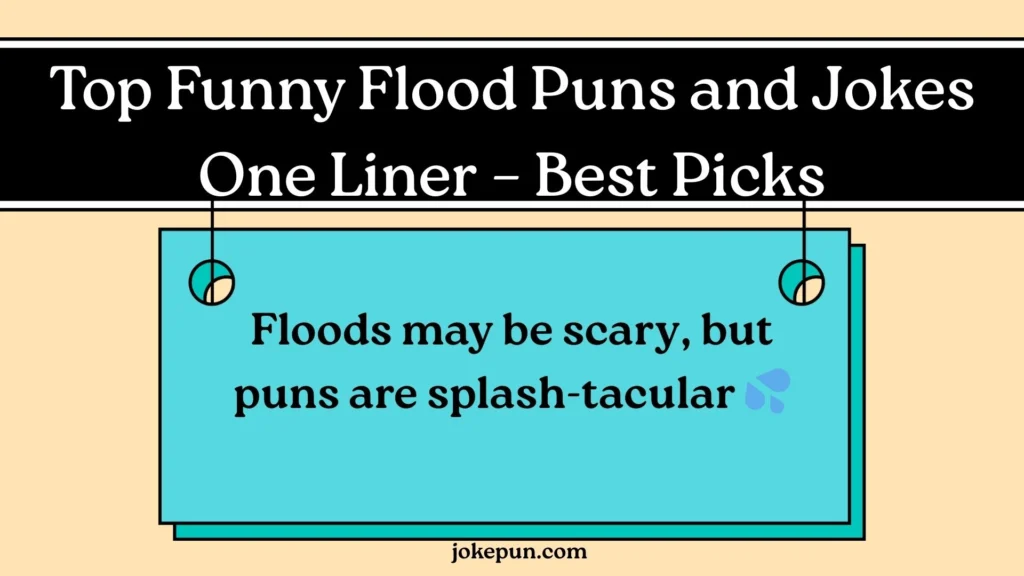 Top Funny Flood Puns and Jokes One Liner – Best Picks