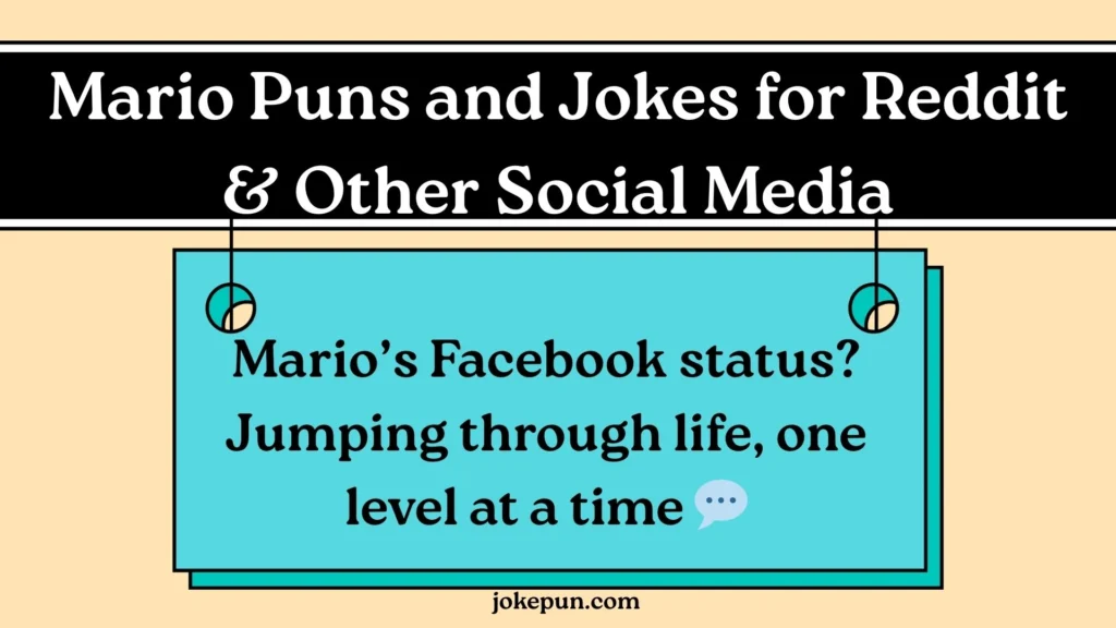 Mario Puns and Jokes for Reddit & Other Social Media