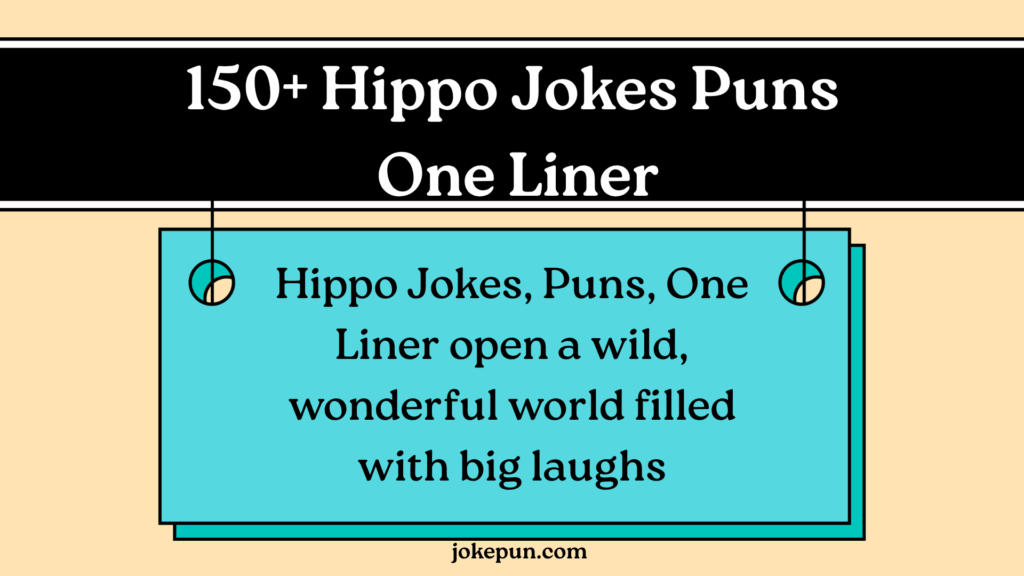 150+ Hippo Jokes Puns One Liner