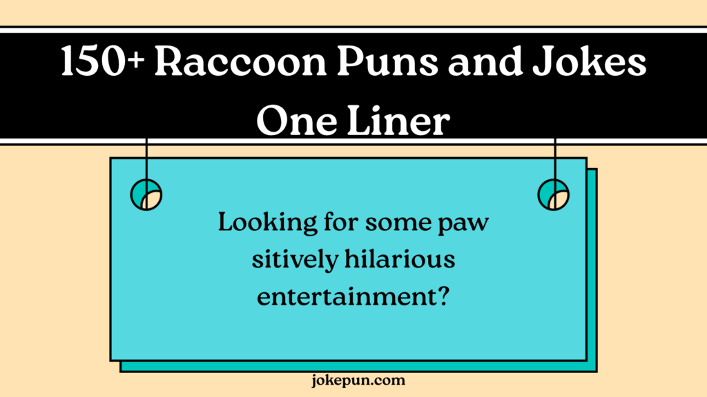 150+ Raccoon Puns and Jokes One Liner for (2026)
