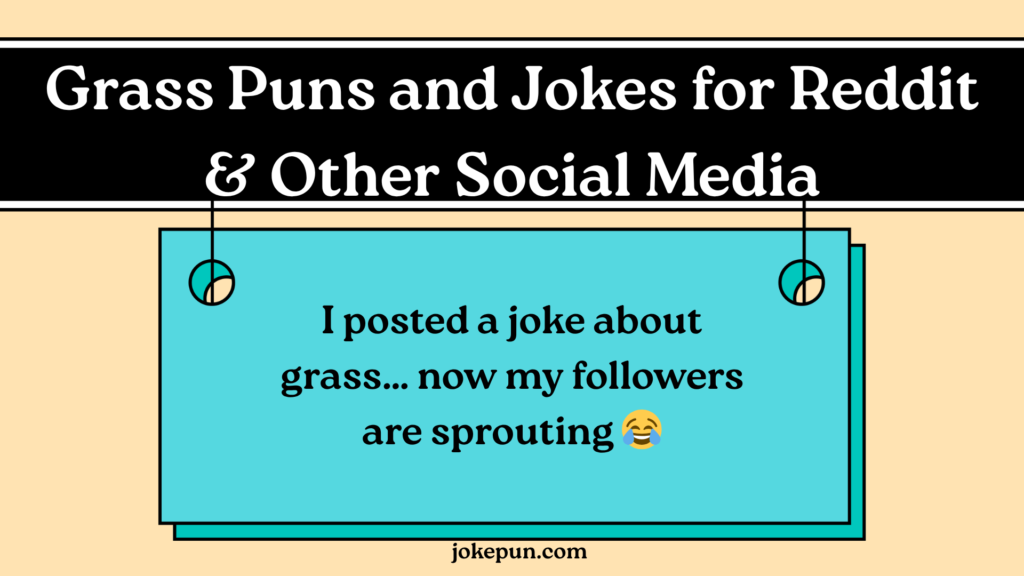 Grass Puns and Jokes for Reddit & Other Social Media