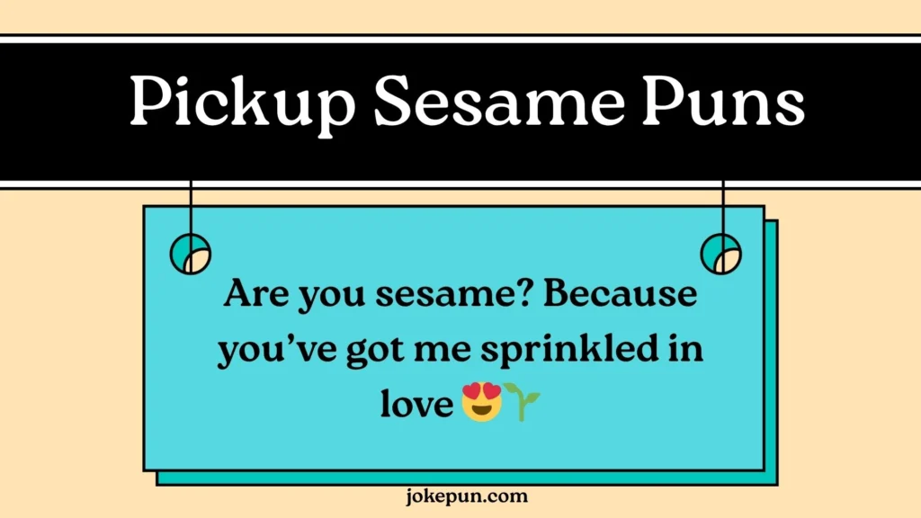 💘 Pickup Sesame Puns