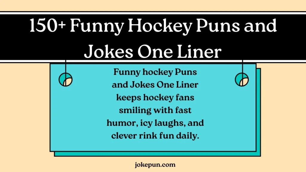 Funny Hockey Puns and Jokes One Liner