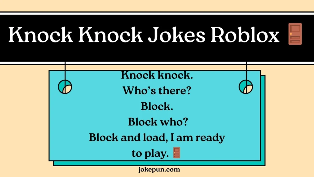 Knock Knock Jokes Roblox ๐ช