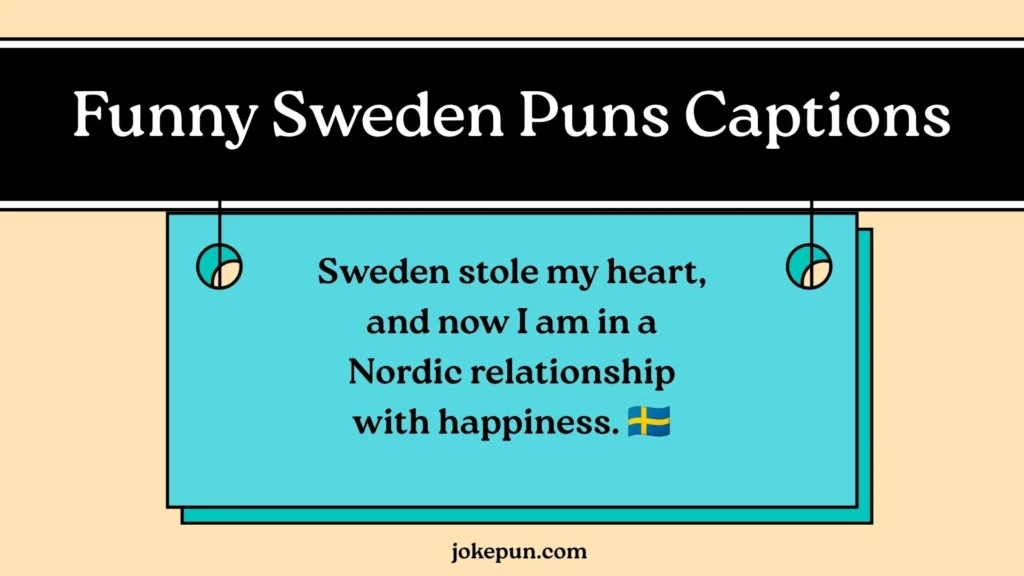 Funny Sweden Puns Captions